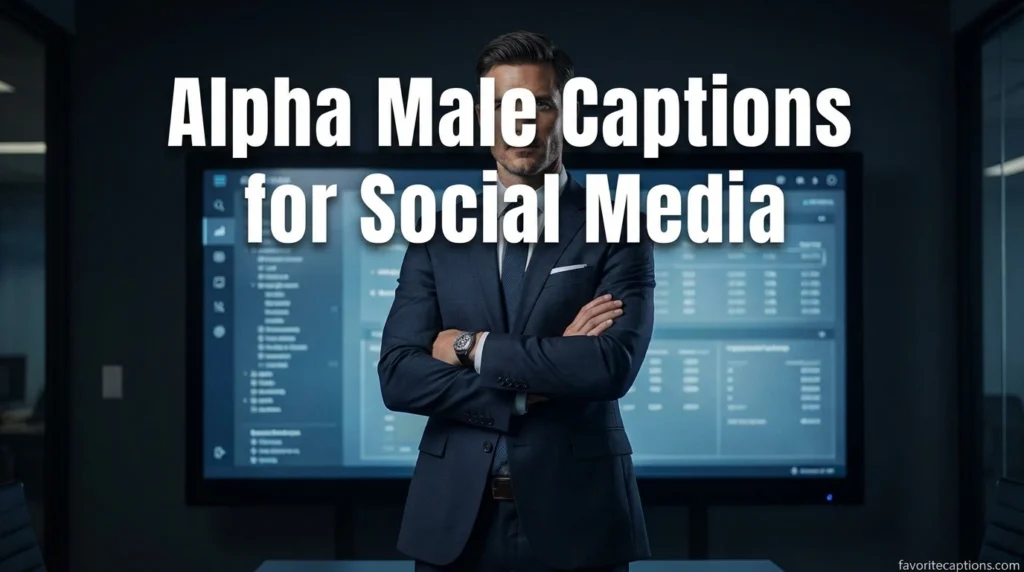 Alpha Male Captions for Social Media