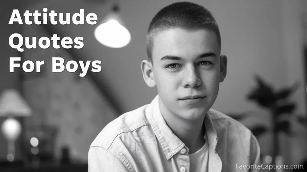 Attitude Quotes for Boys
