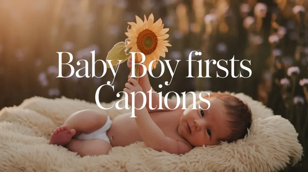 Baby Boy Firsts Captions