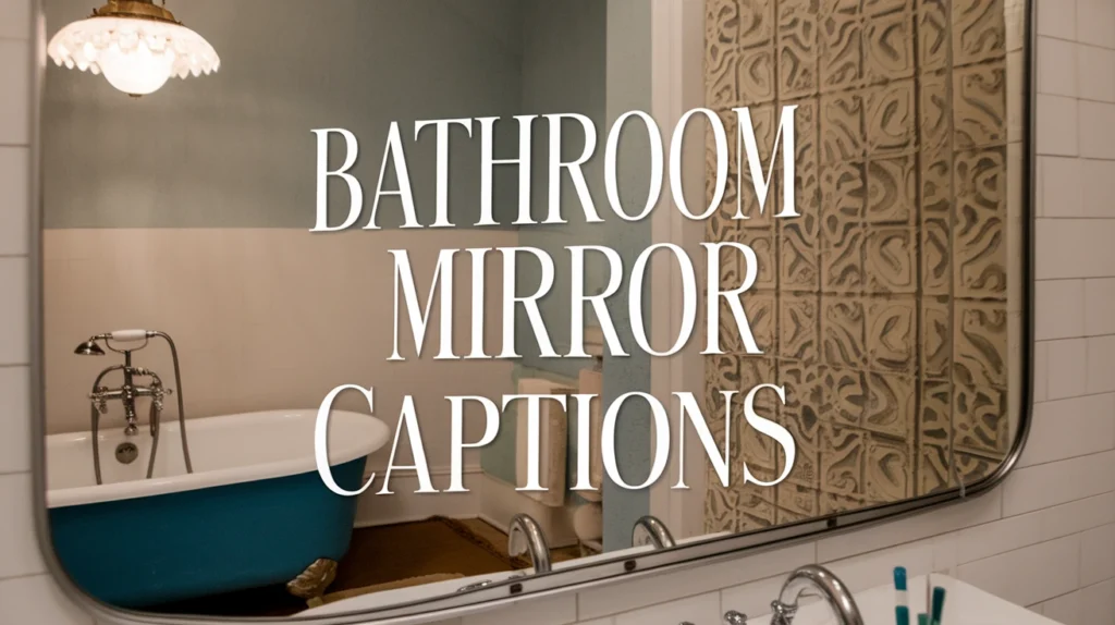 Bathroom Mirror Captions