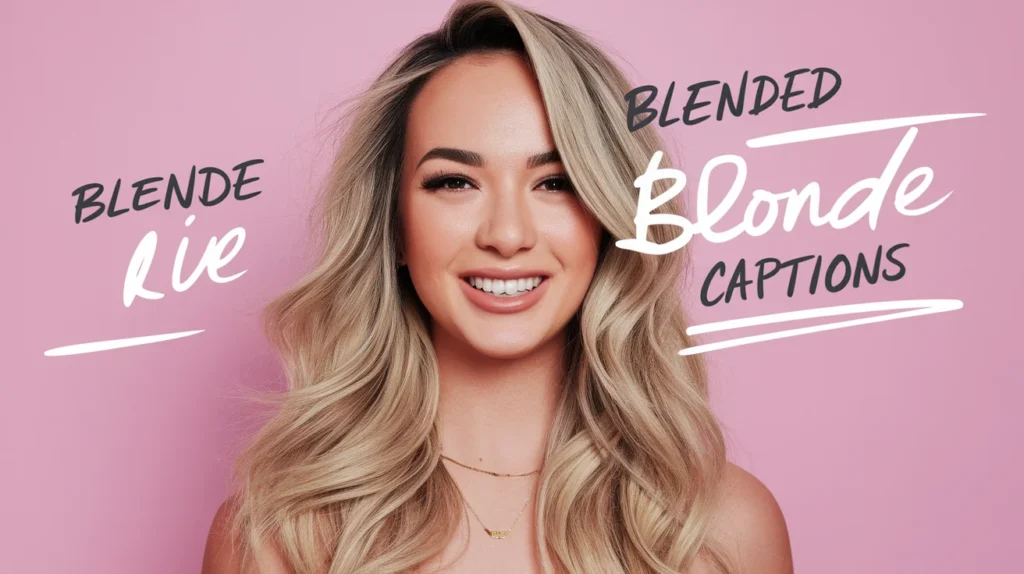 Blended Blonde Captions