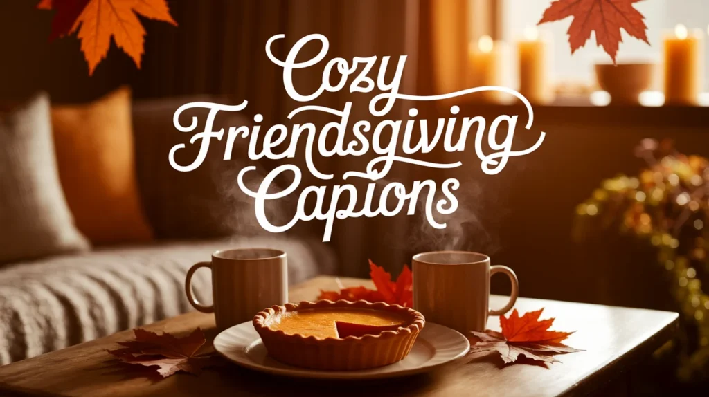 Cozy Friendsgiving Captions