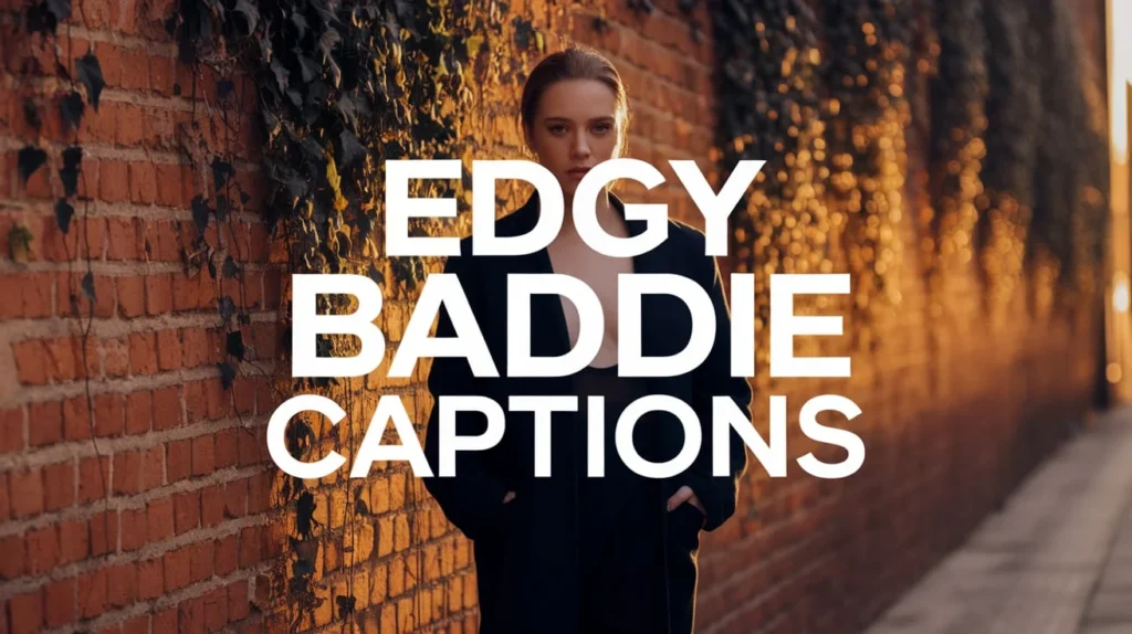 Edgy Baddie Captions