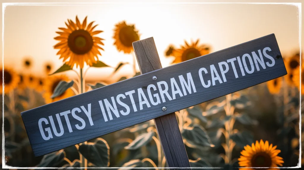 Gutsy Instagram Captions