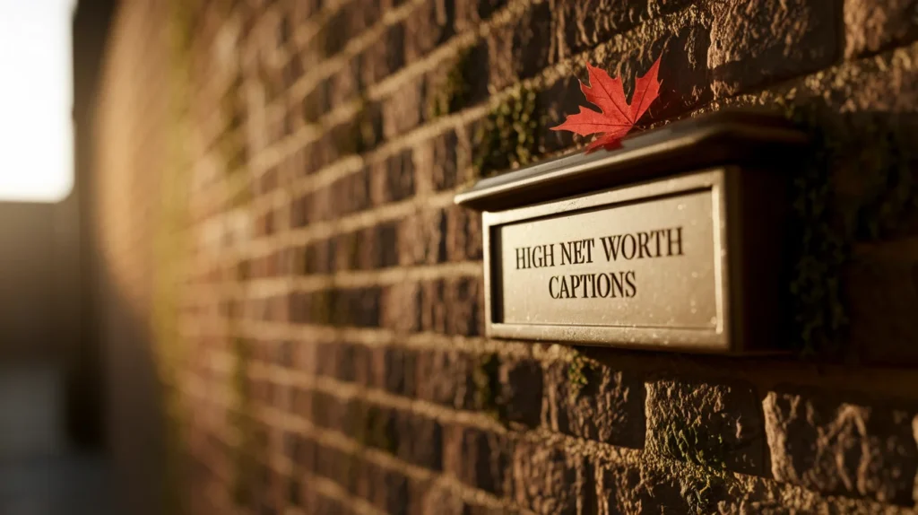 High Net Worth Captions