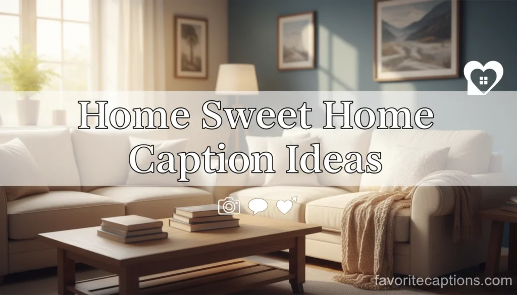 Home Sweet Home Caption Ideas