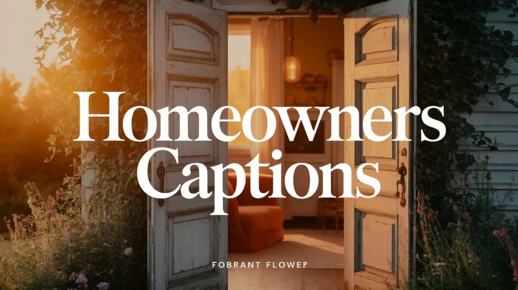 Homeowners Captions
