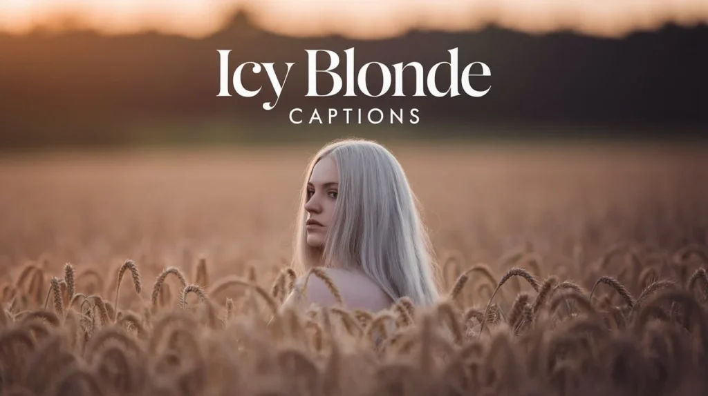 Icy Blonde Captions