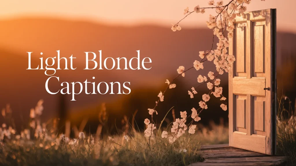 Light Blonde Captions