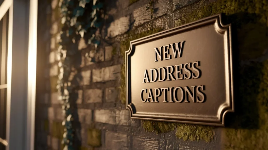 New Address Captions