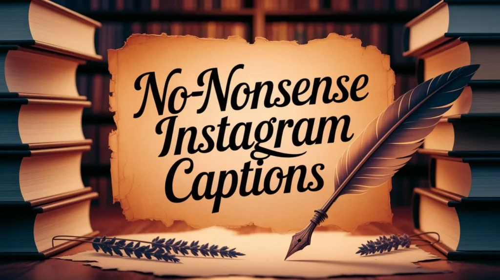 No-Nonsense Instagram Captions