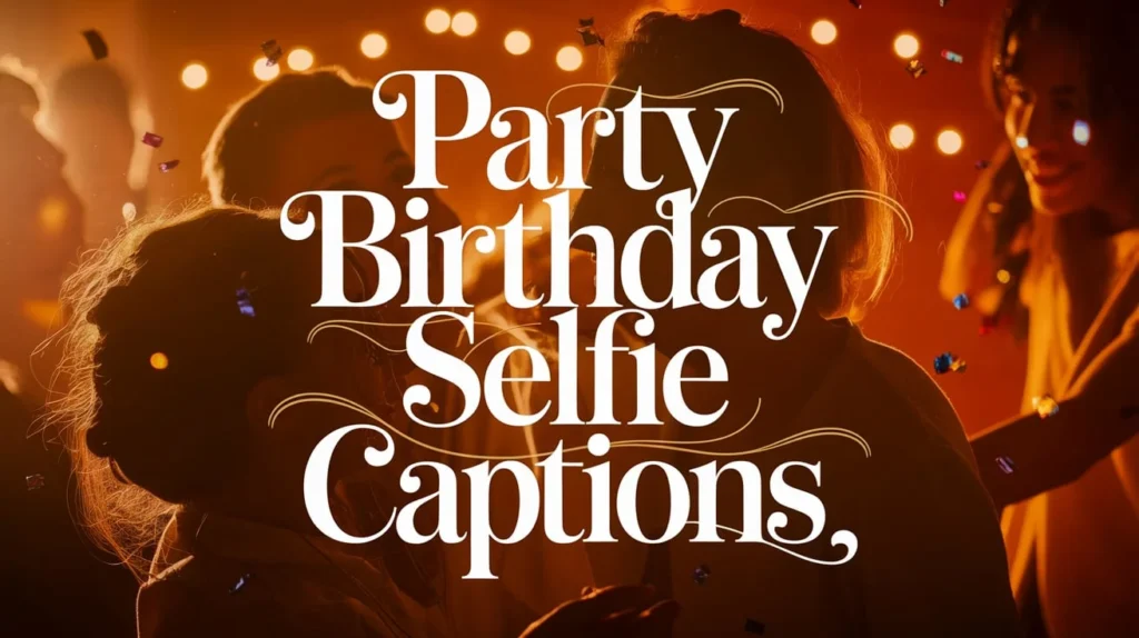 Party Birthday Selfie Captions