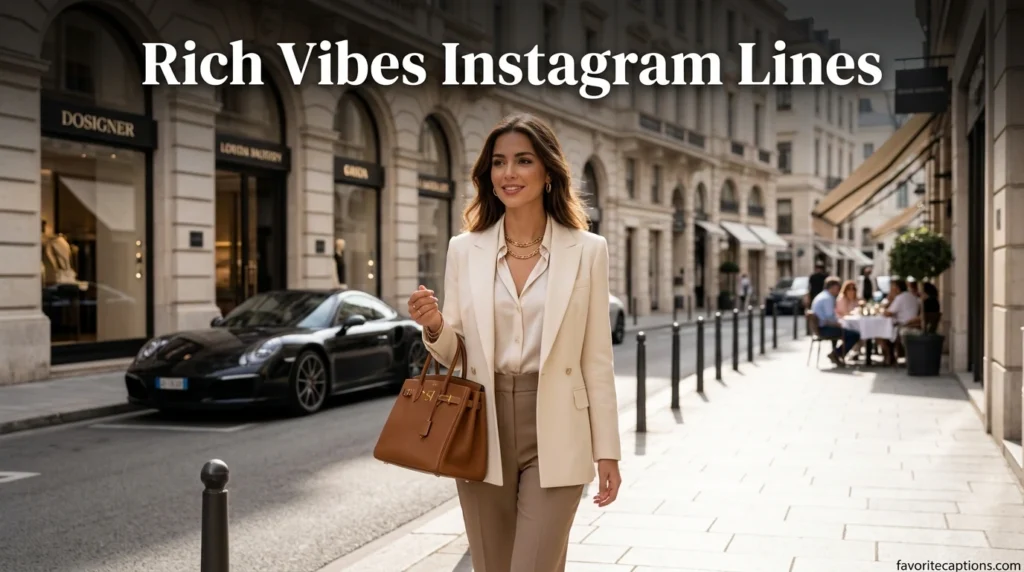 Rich Vibes Instagram Lines