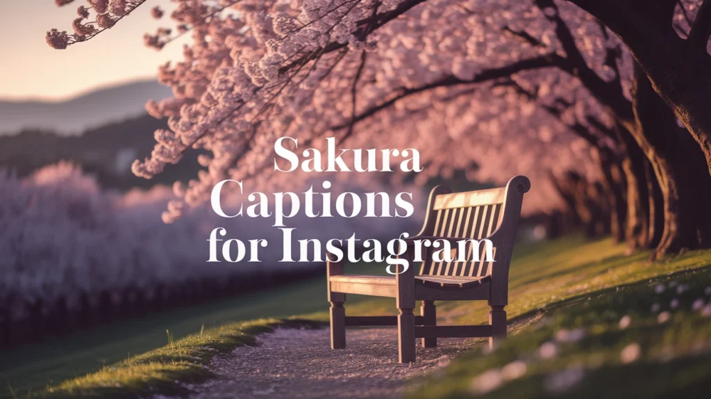 Sakura Captions for Instagram
