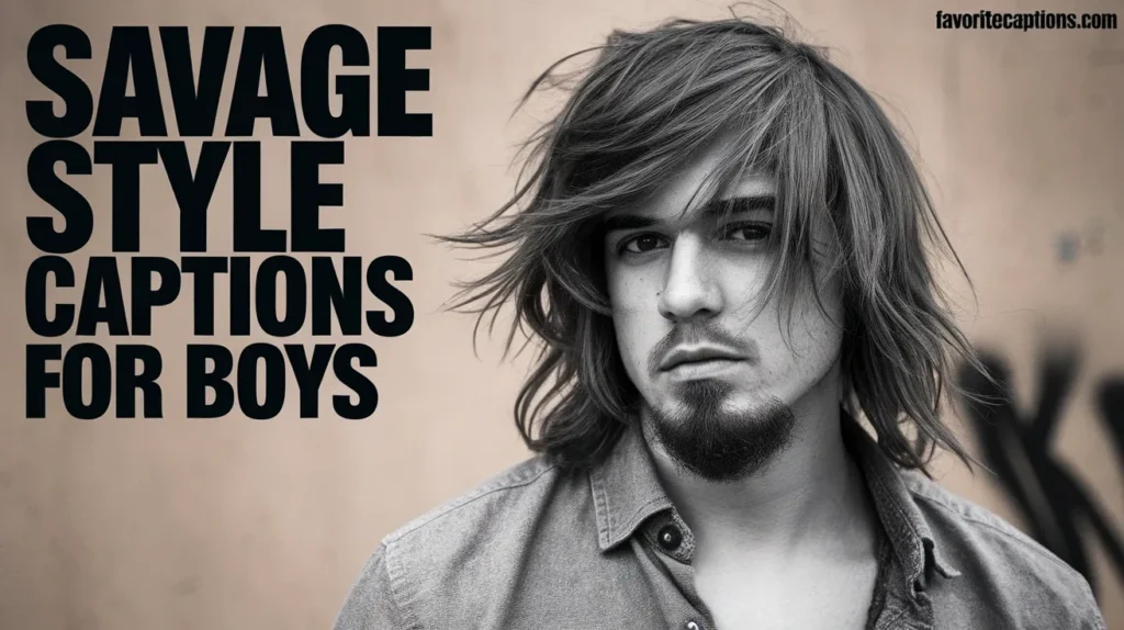 Savage Style Captions for Boys