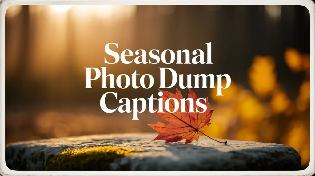Seasonal Photo Dump Captions