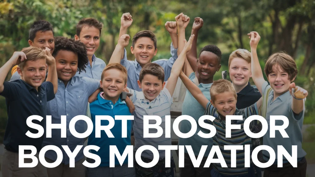Short Bios for Boys Motivation