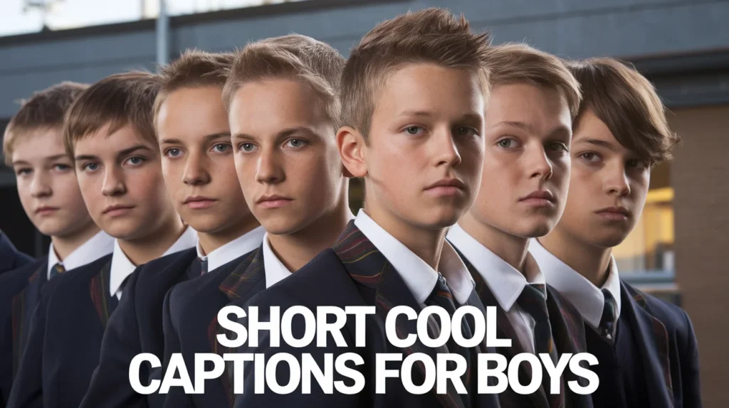 Short Cool Captions for Boys