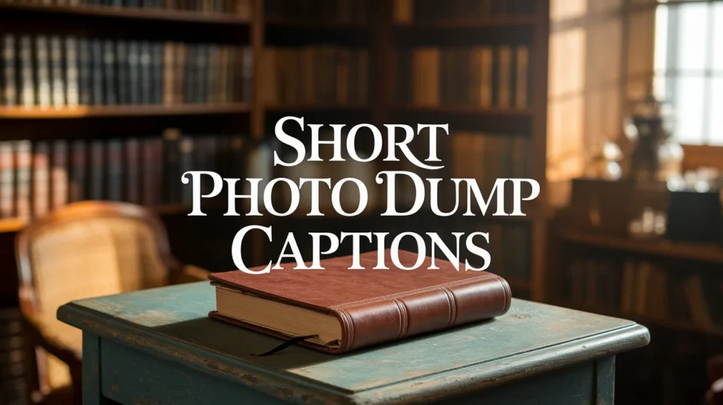 Short Photo Dump Captions
