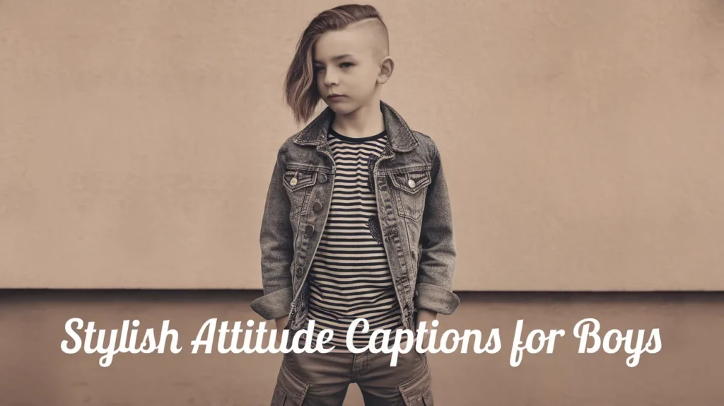 Stylish Attitude Captions for Boys