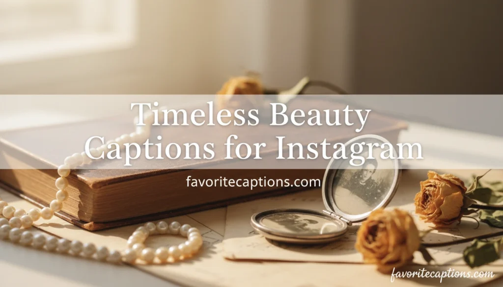 Timeless Beauty Captions for Instagram