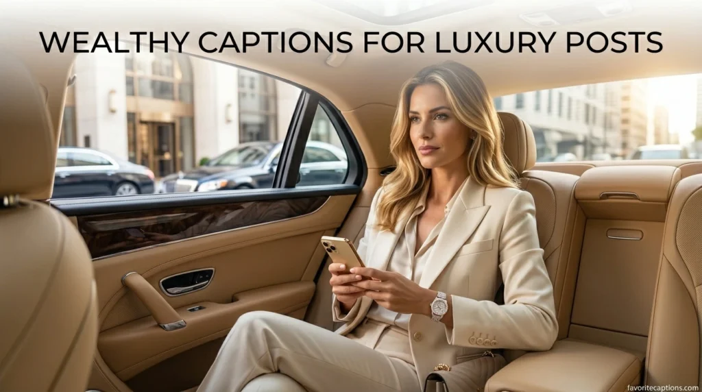 Wealthy Captions for Luxury Posts