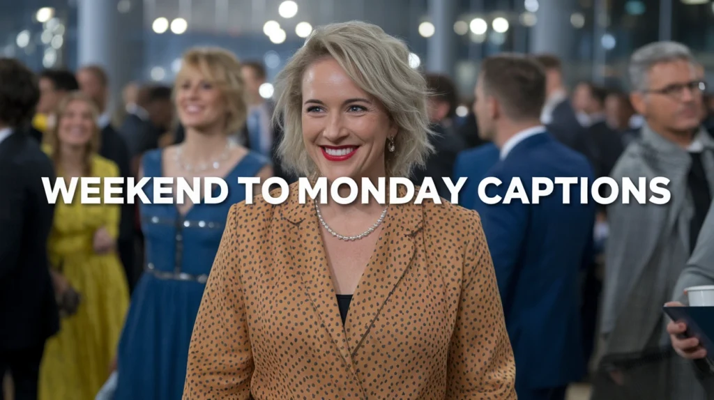 Weekend to Monday Captions