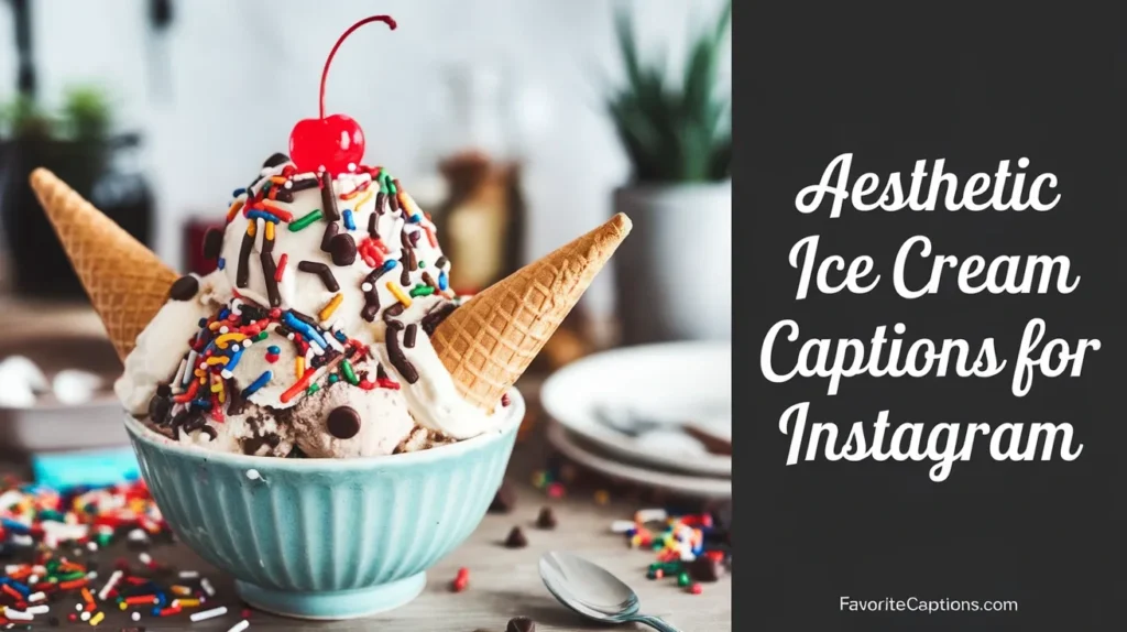Aesthetic Ice Cream Captions for Instagram