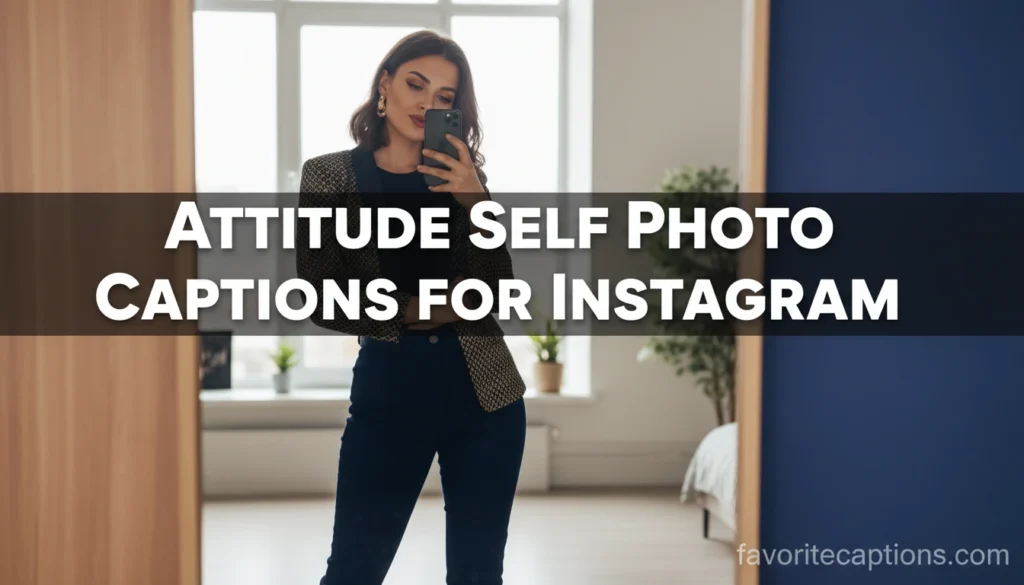 Attitude Self Photo Captions for Instagram