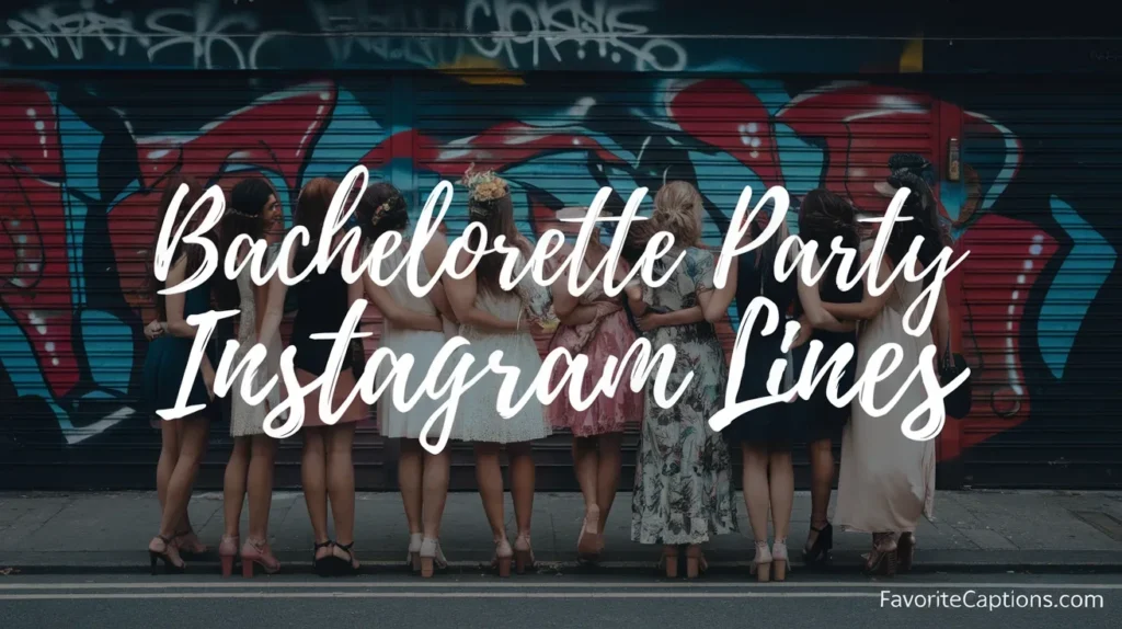 Bachelorette Party Instagram Lines
