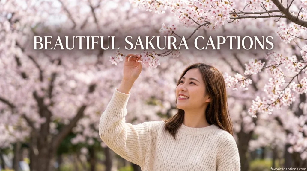 Beautiful Sakura Captions