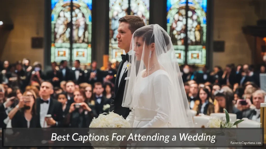 Best captions for attending a wedding