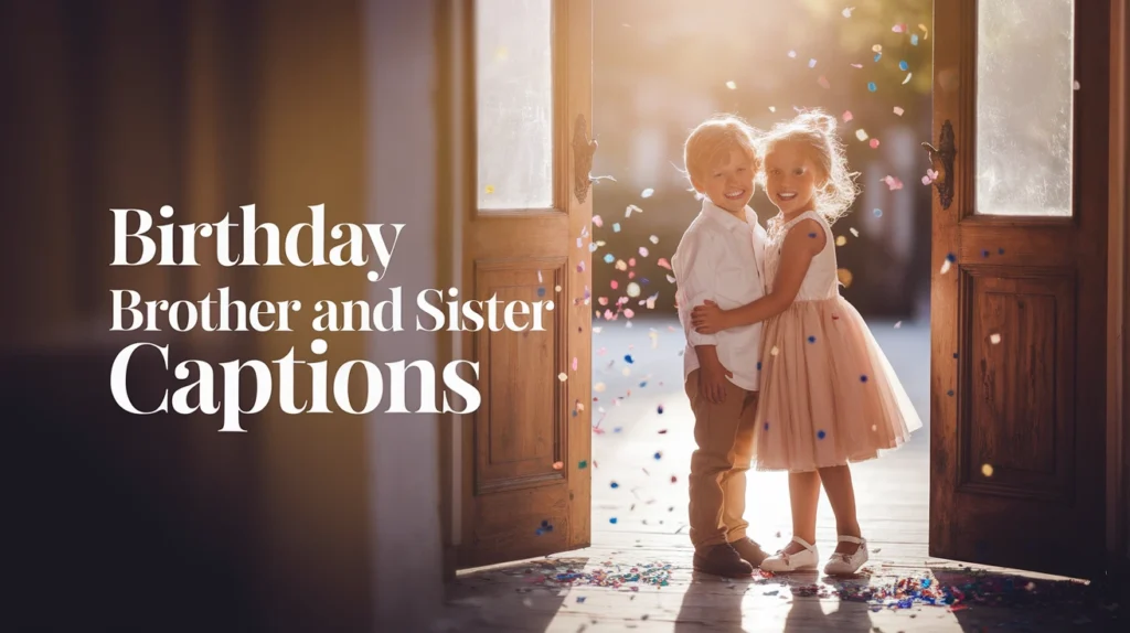 Birthday Brother and Sister Captions