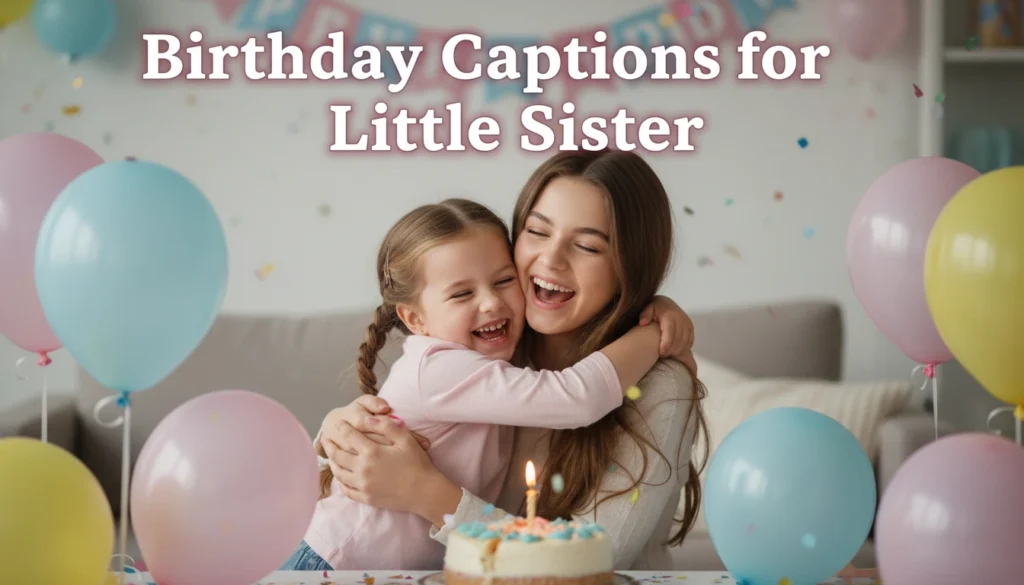 Birthday Captions for Little Sister