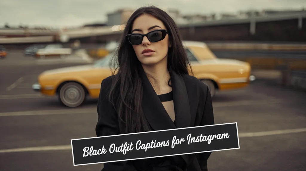 Black Outfit Captions for Instagram