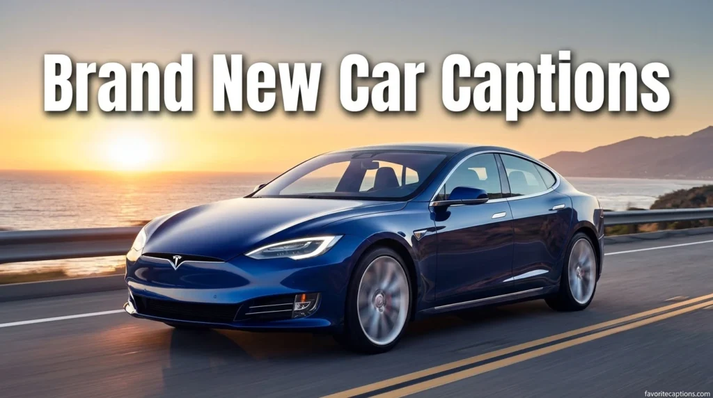 Brand New Car Captions