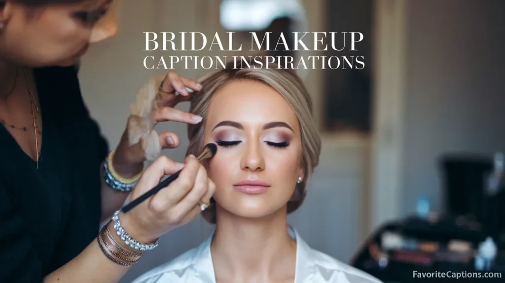 Bridal Makeup Caption Inspirations