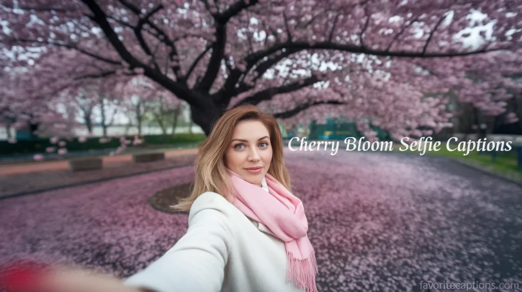 Cherry Bloom Selfie Captions