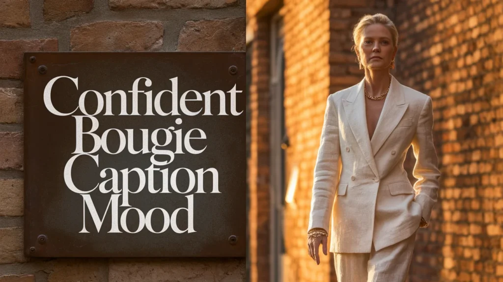 Confident Bougie Caption Mood