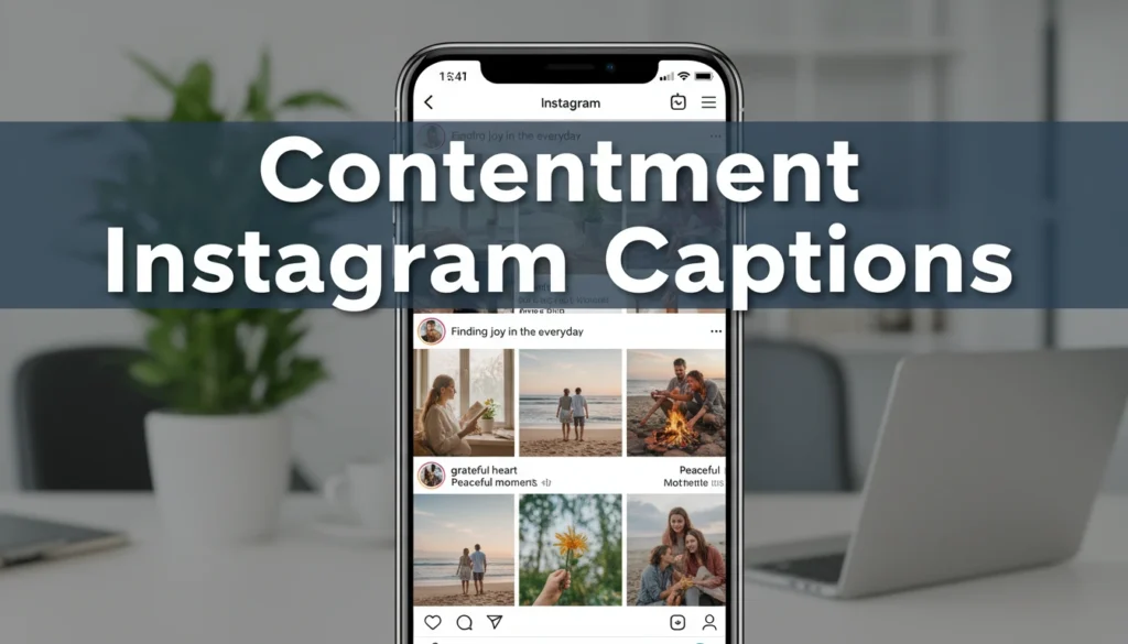 Contentment Instagram Captions