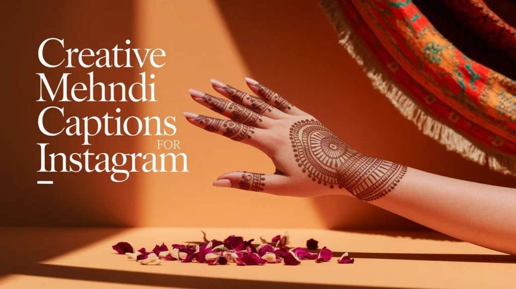 Creative Mehndi Captions for Instagram