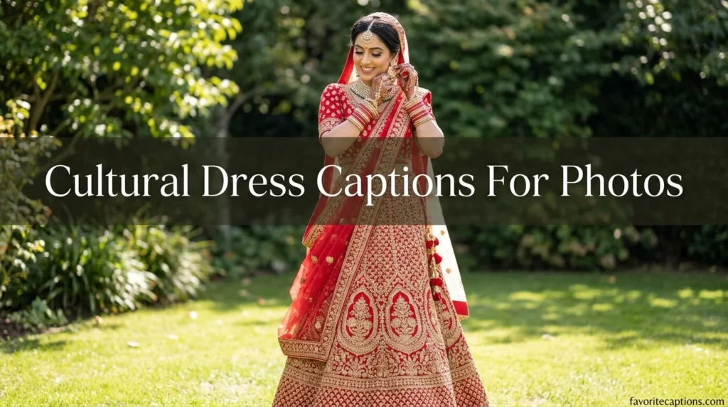Cultural Dress Captions For Photos