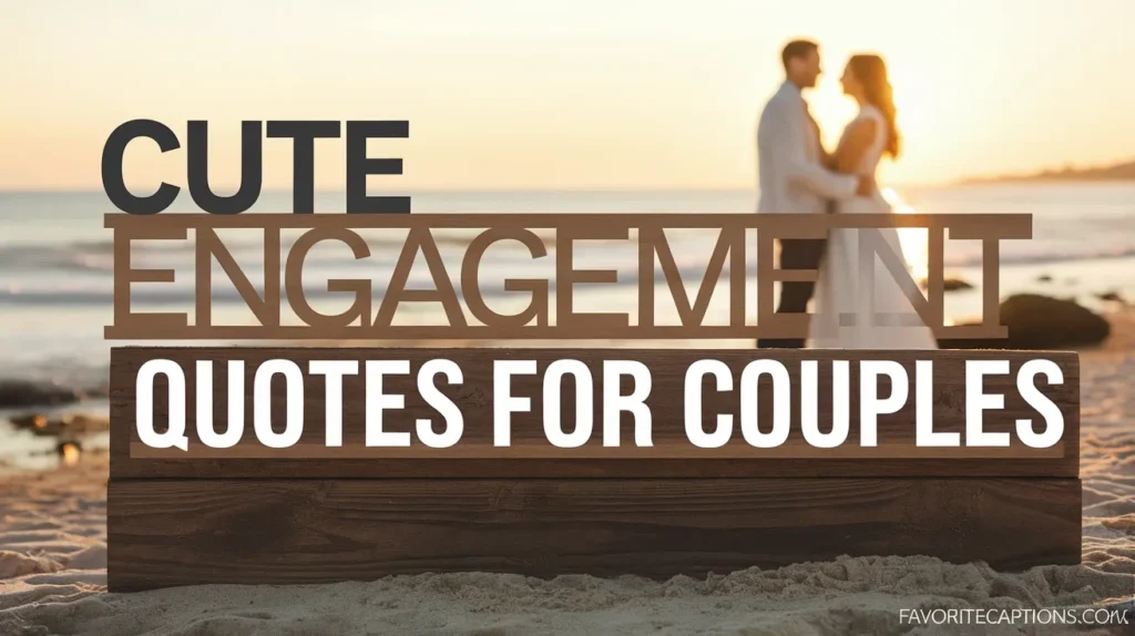 Cute Engagement Quotes for Couples