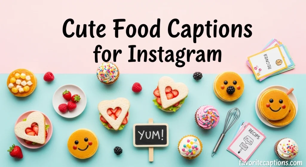 Cute Food Captions for Instagram