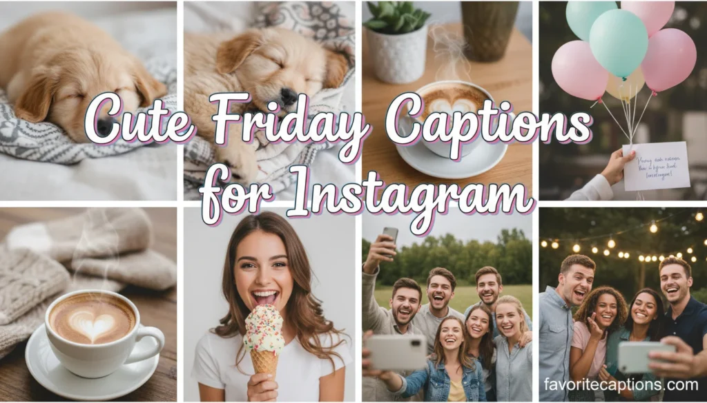 Cute Friday Captions for Instagram