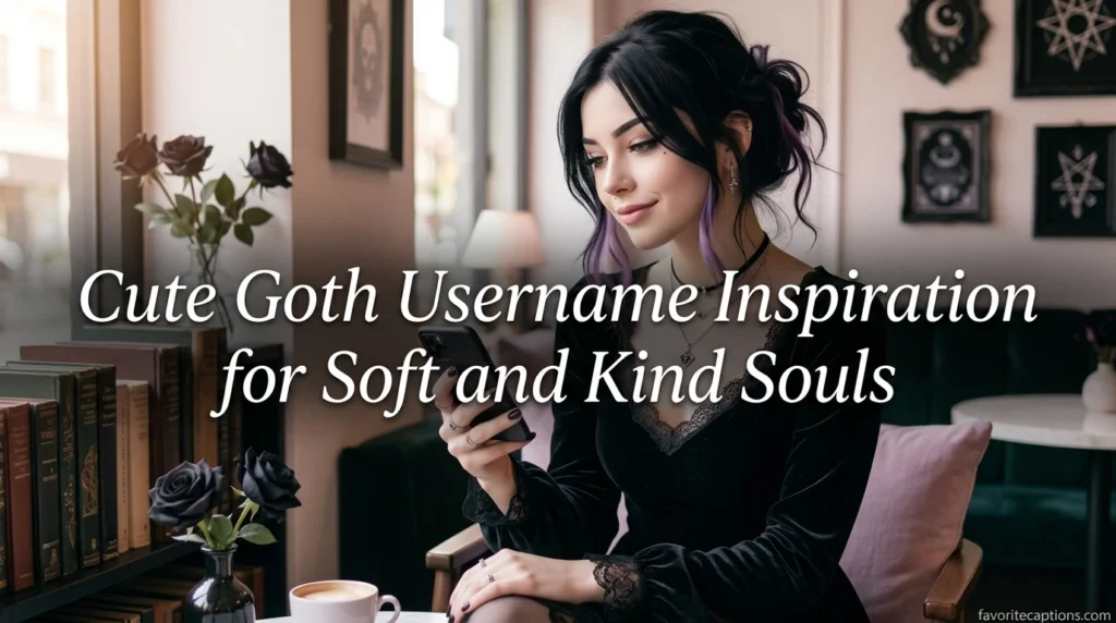 Cute Goth Username Inspiration for Soft and Kind Souls