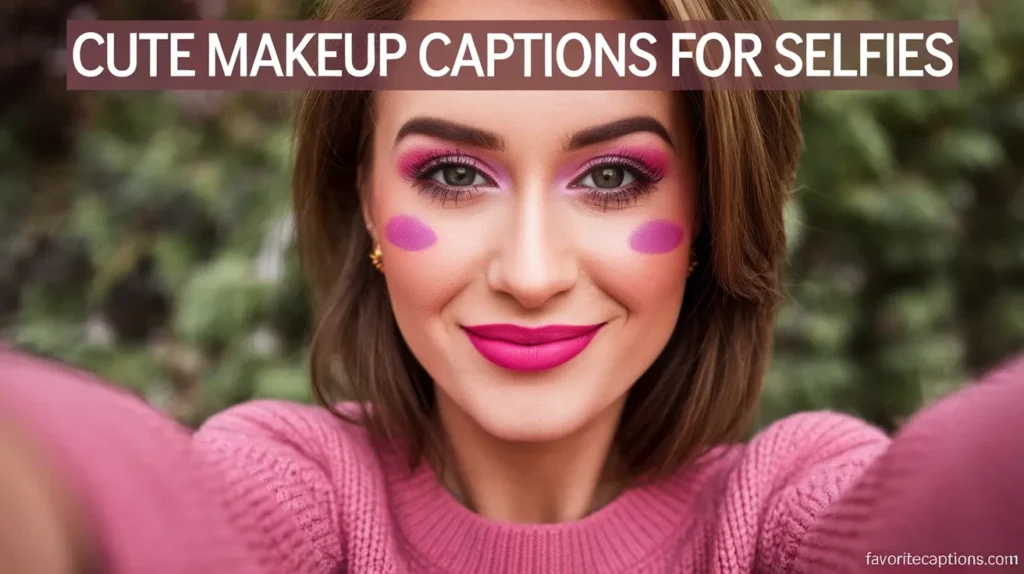 Cute Makeup Captions for Selfies