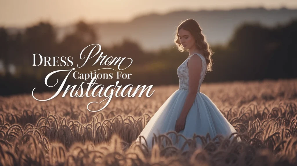 Dress Prom Captions for Instagram