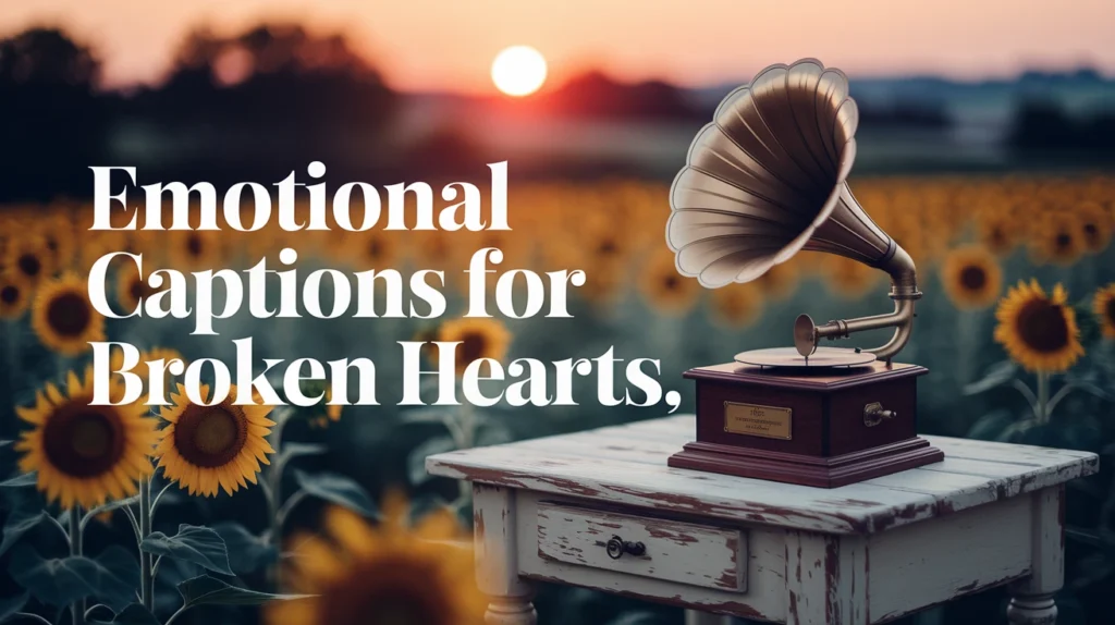 Emotional Captions for Broken Hearts