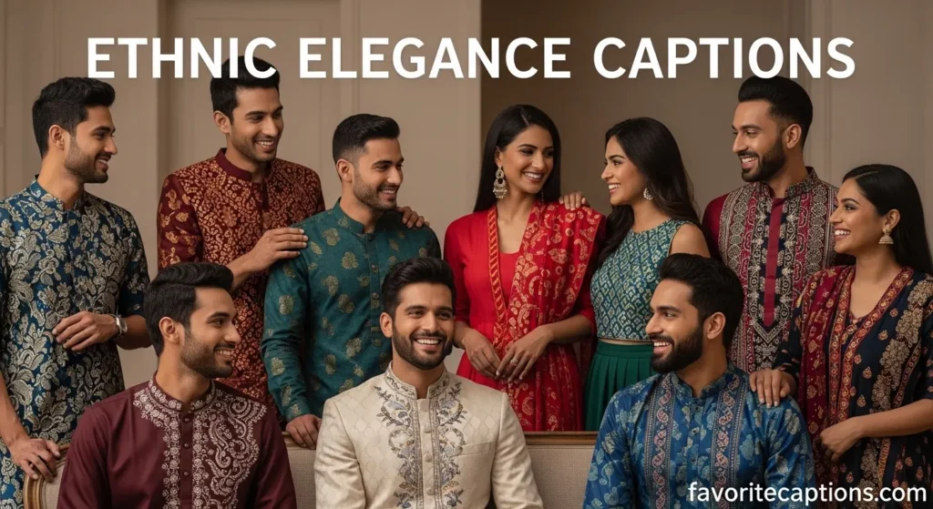 Ethnic Elegance Captions
